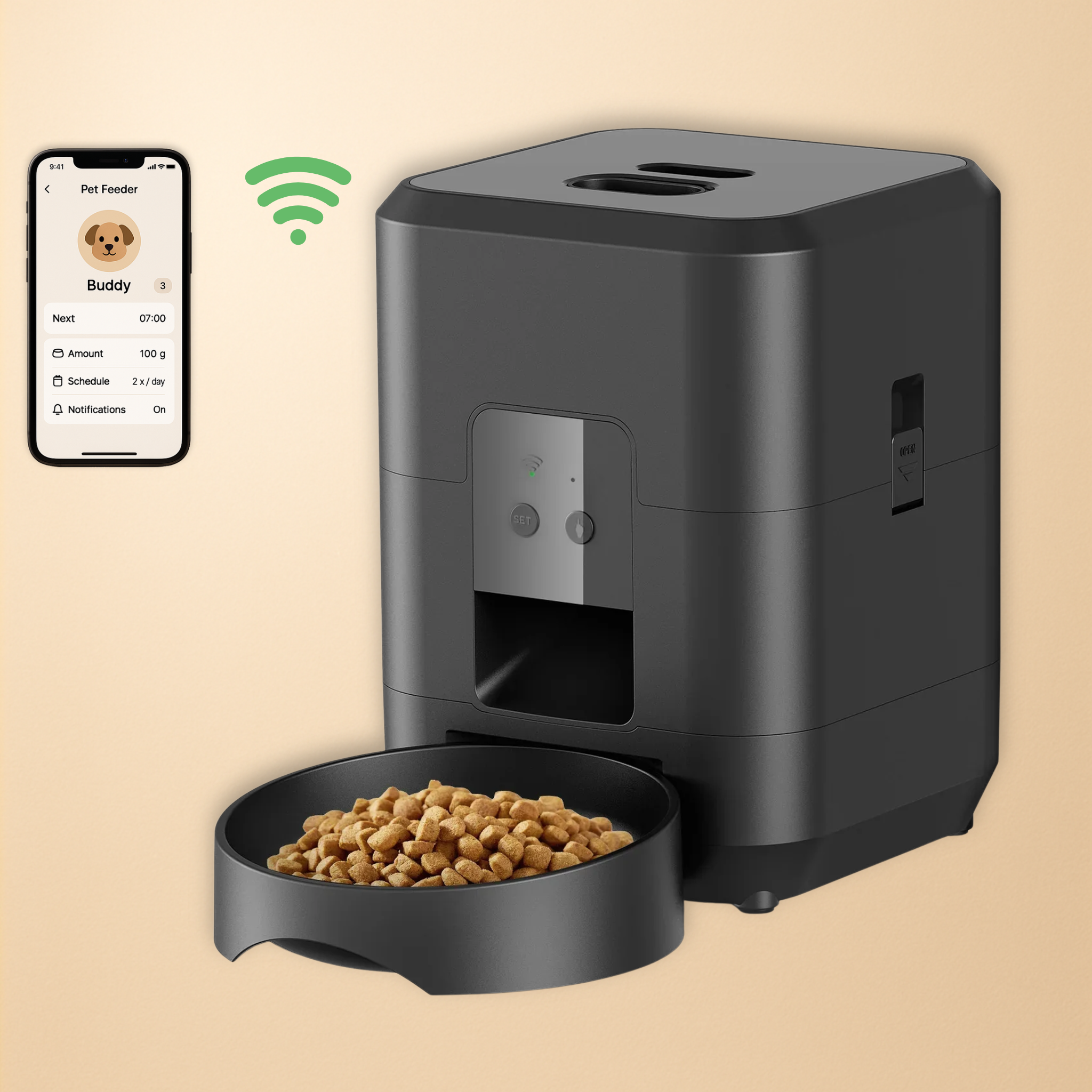 Smart Pet Feeder Automatic Cat Feeder Dog Slow Food Machine With Timed Quantitative Automatic Cat Food Dispenser Cat Dog Bowl