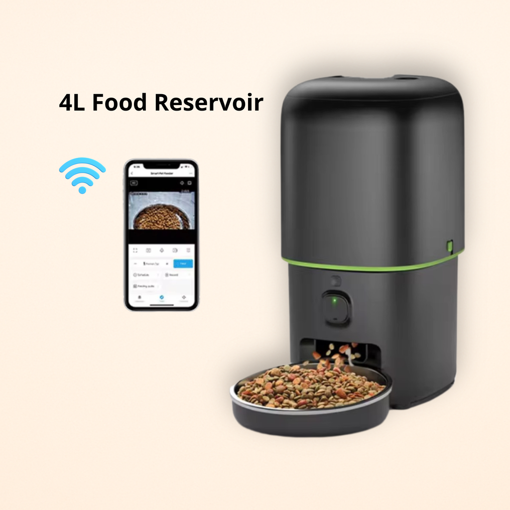 FURPIPI 1080P Smart Automatic Cat Feeder with Camera WiFi 2.4G/5G App Control