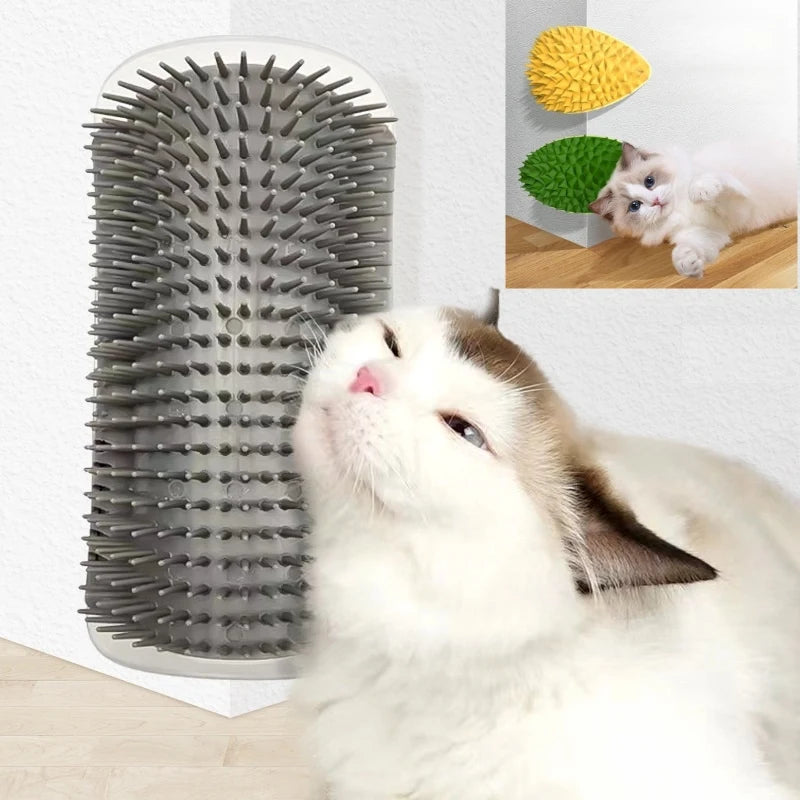 KYNTRA™ – Wall-Mounted Massage & Grooming Brush for Cats