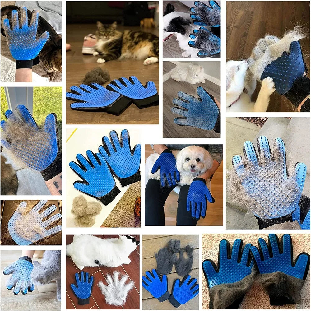 KYNTRA™ – Soft Cat Grooming Glove, Massage and Hair Removal